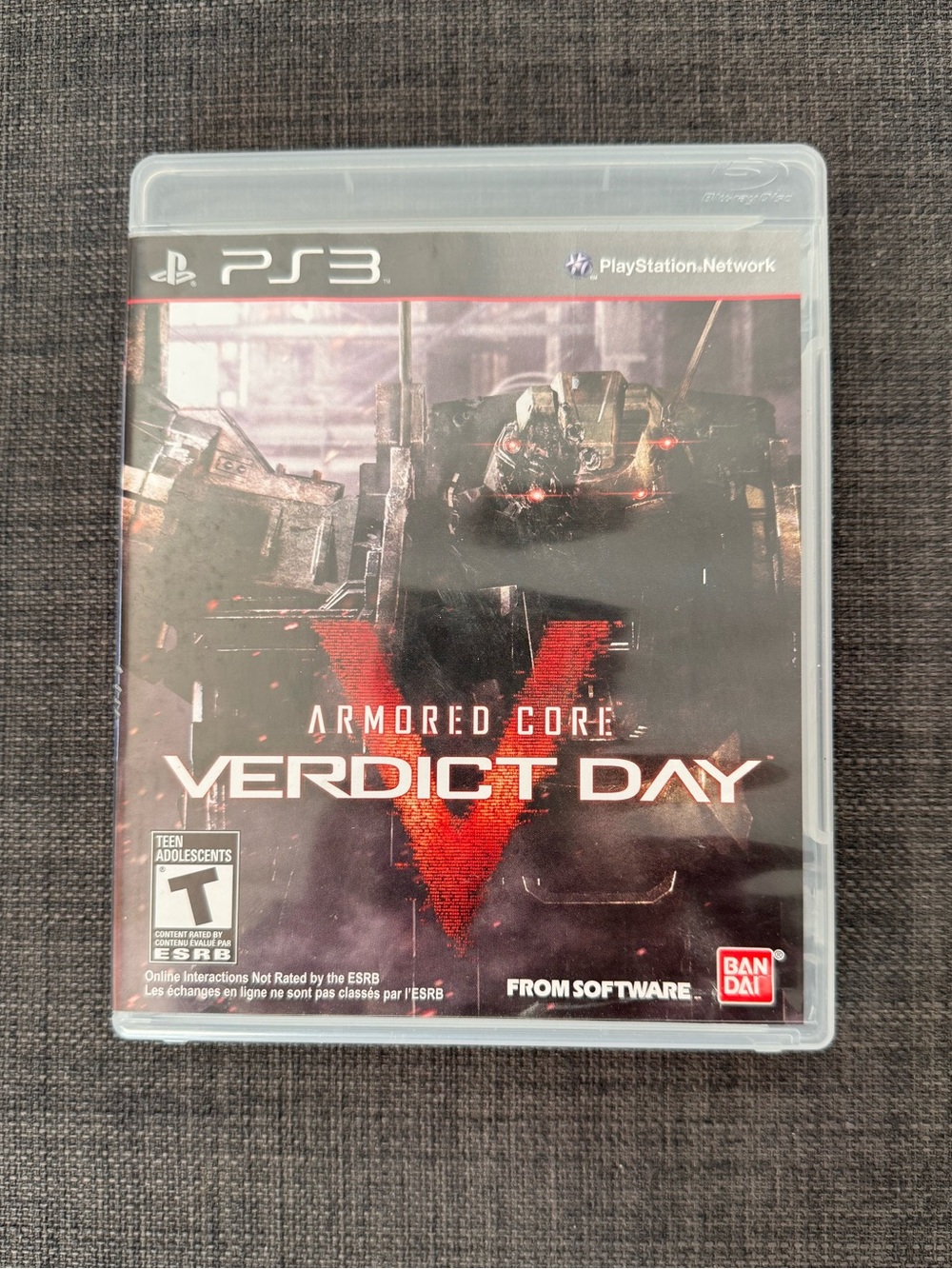 Armored Core: Verdict Day Sony PS3 Playstation 3 Game Complete